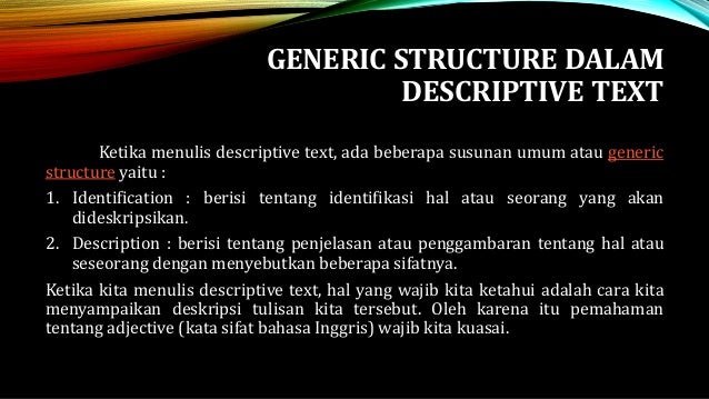 Descriptive Text