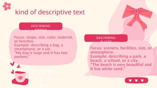 Comprehensive Guide to Writing Effective Descriptive Texts for 10th ...