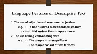 Comprehensive Guide to Writing Descriptive Texts in English | PPTX