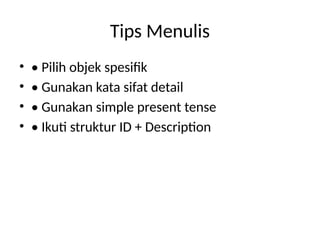 Objek Simple Descriptive_Text_Presentation.pptx part 2 | PPTX