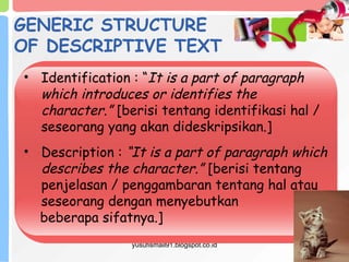 Comprehensive Guide to Writing and Understanding Descriptive Texts | PPTX