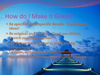 Descriptive writing | PPTX