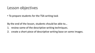 Descriptive writing | PPTX