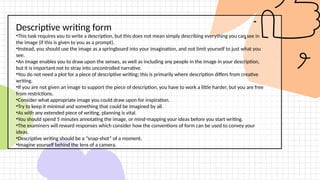 Examples For Description Descriptive Writing.pptx description in english sensory details | PPTX