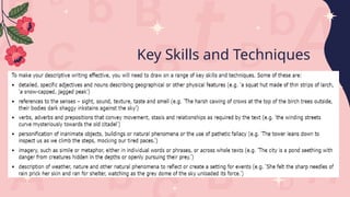 Key Skills and Techniques
 