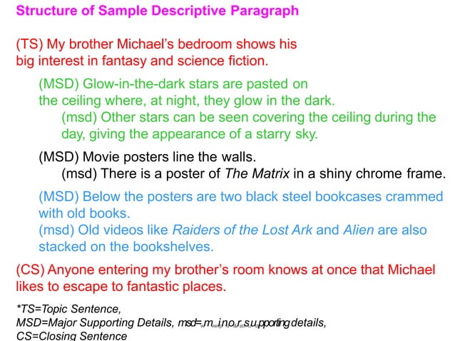 Descriptive Writing PPT with creative visualization. | PPT