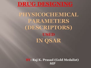 DRUG DESIGNING
BY: Raj K. Prasad (Gold Medalist)
SIP
 