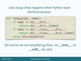 Descriptors In Python | PPT