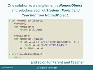 Descriptors In Python | PPT