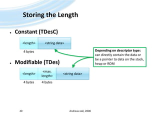 Symbian OS - Descriptors | PPTX
