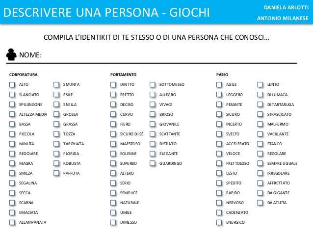 Aggettivi Con La N Per Descrivere Una Persona