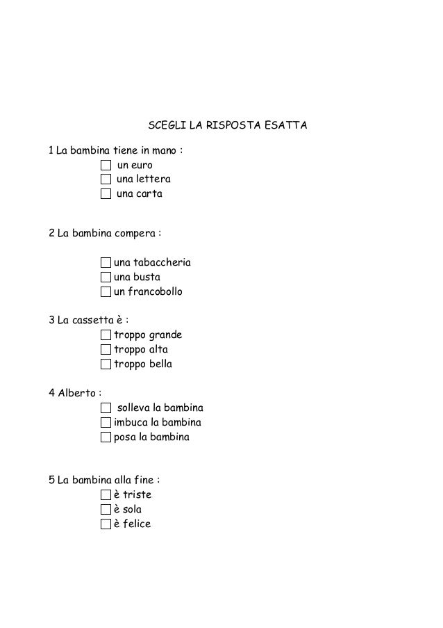Schema produzione: Scegli una lettera