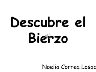 Descubre el
Bierzo
Noelia Correa Losad
 