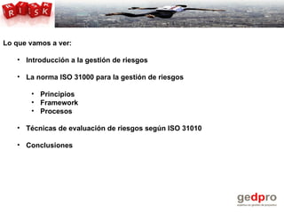 Descubre la iso 31000 para la gestion de riesgos | PPT