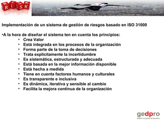 Descubre la iso 31000 para la gestion de riesgos | PPT