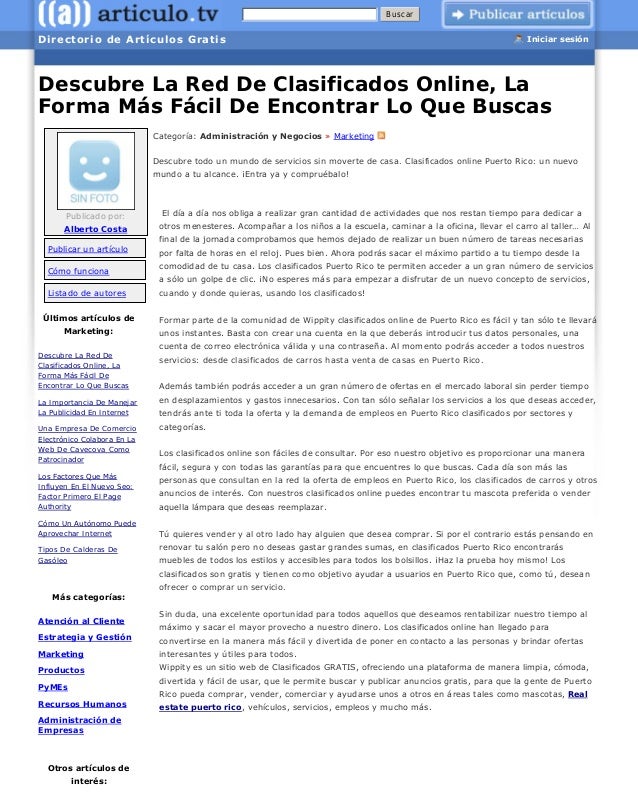 Descubre la red de clasificados online la forma más fácil de