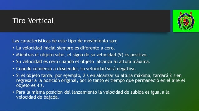 Unidad 10. caida libre y tiro vertical