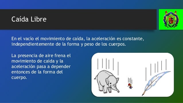 Unidad 10. caida libre y tiro vertical