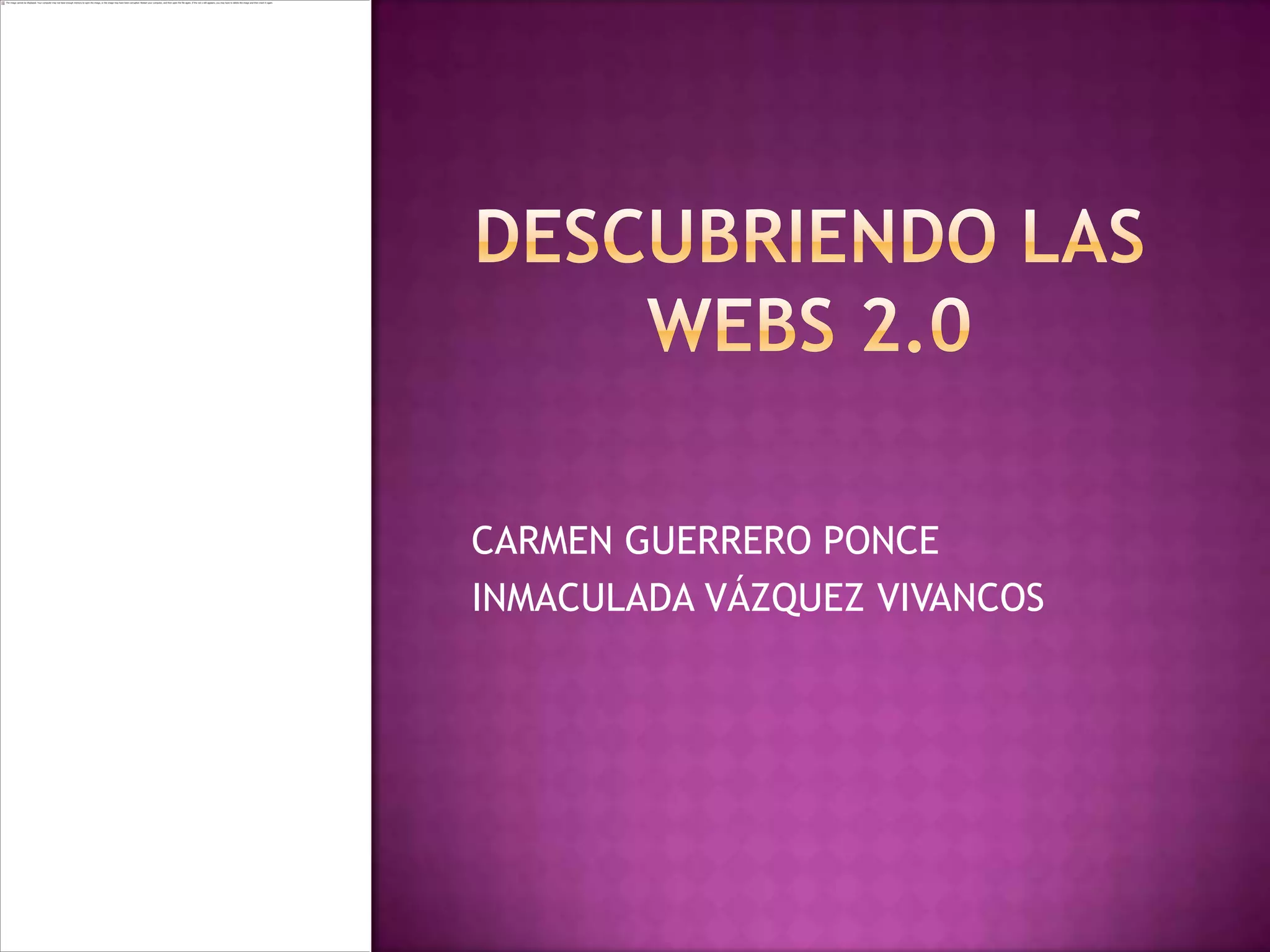 Descubriendo las webs 2 PPT