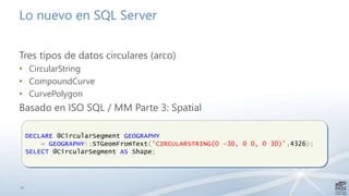 Descubriendo los datos espaciales en SQL Server | PPTX