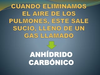 ANHÍDRIDO
CARBÓNICO
 