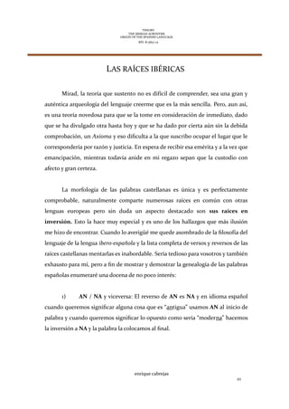 DESCUBRÍ QUE EL IDIOMA ESPAÑOL ES LA LENGUA IBÉRICA | PDF