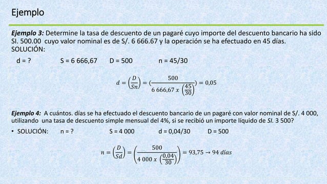 Descuento bancario -_interes_simple_y_compuesto
