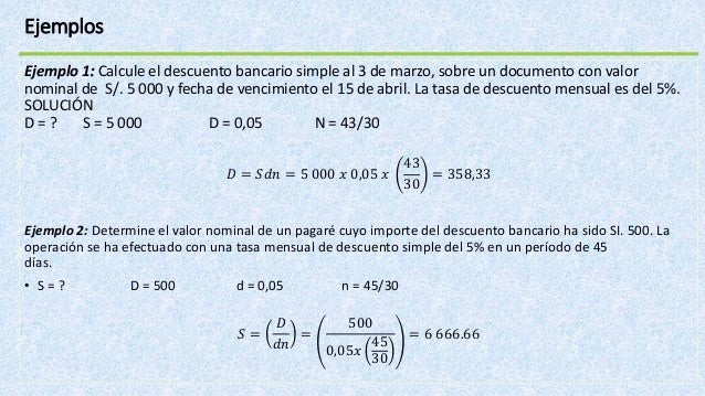 Formula pagares al descuento