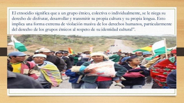 Desculturación y etnocidio