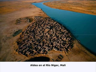 Aldea en el Río Niger, Mali 