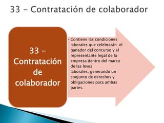 33 - Contratación de colaborador 