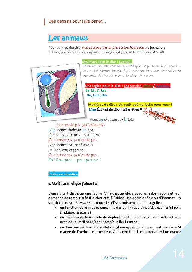 Des dessins pour faire parler