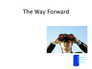 The Way Forward




                  Diabetes
                  Education
                  Services
 