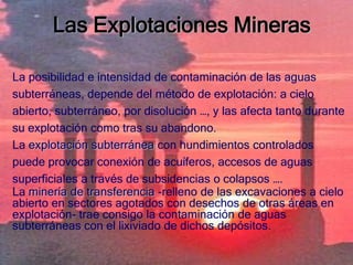  vertidos en ríos en zonas de recarga