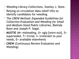 Deselction | PPT