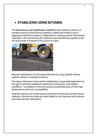 GTU Design Engineering Report on Sustainable Soil Stabilization | PDF