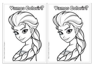 desenhos da Frozen em word