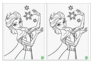 desenhos da Frozen em word