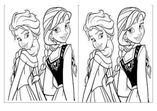 desenhos da Frozen em word