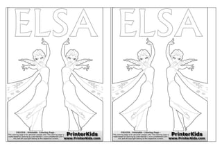 desenhos da Frozen em word