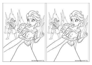 desenhos da Frozen em word