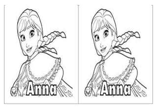 desenhos da Frozen em word