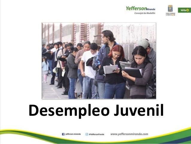 Resultado de imagen para desempleo juvenil