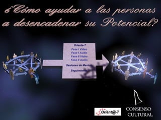 Orienta-T Fase I Vídeo Fase I Audio Fase II Vídeo Fase II Audio Sesiones de Mentor Seguimiento 