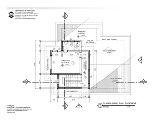 Desenho arquitetônico cortes