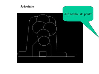 -Ele acabou de peidá! Joãozinho 