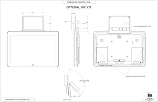 ROTATION RANGE
135°
53.3
75.1
20
11
17.4
28.7
64.1
103.9
DIMENSIONAL DRAWING: 1002L
REV: B
DATE: 06/17/2015
MS601669
DIMENSIONS ARE IN MILLIMETERS
OPTIONAL NFC KIT
NFC SHOWN MOUNTED TO TOP
ADDITIONAL MOUNTING LOCATIONS
0.800SCALE
 