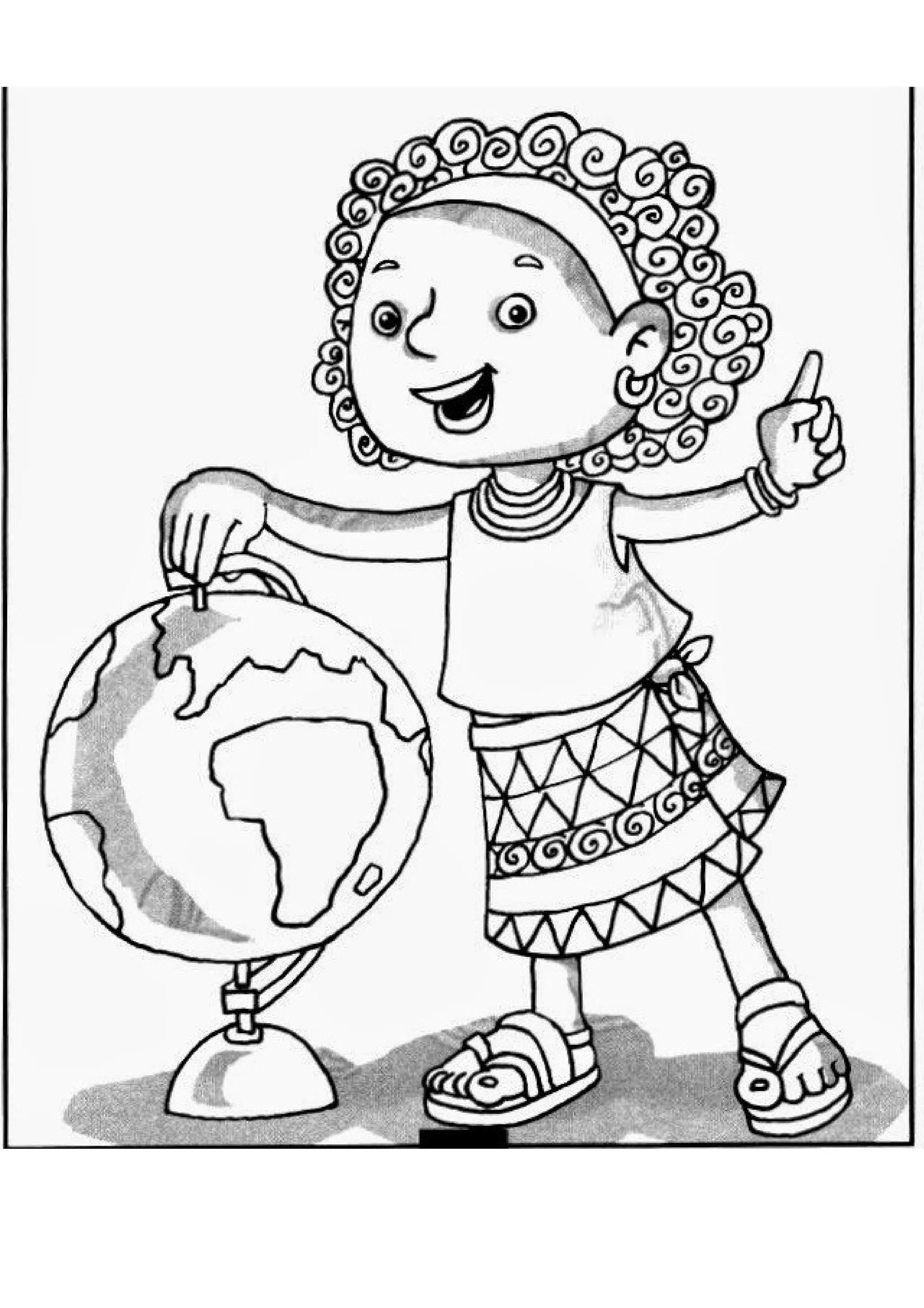 Desenhos para colorir (Afro)