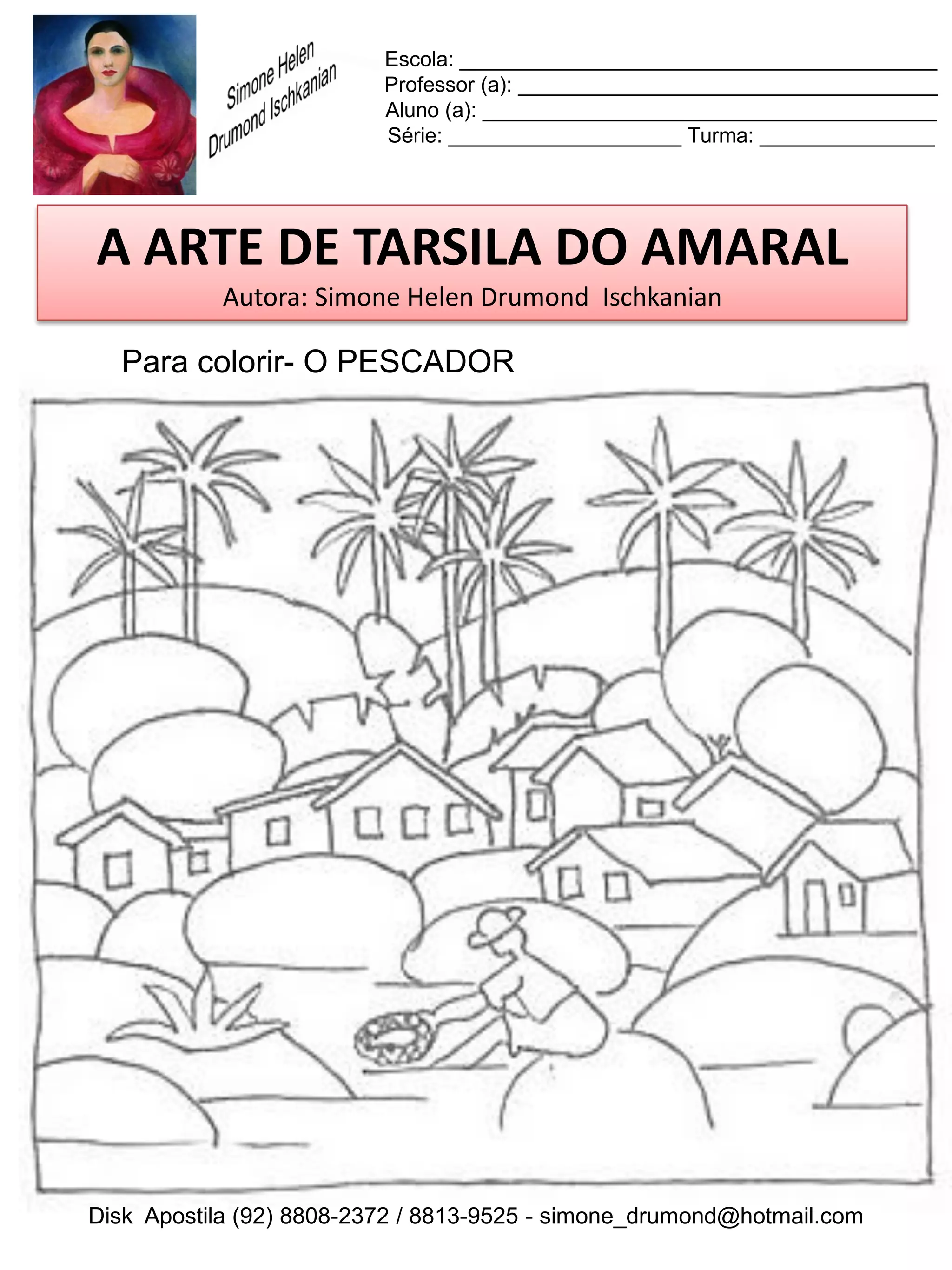 Desenhos de tarsila do amaral para colorir | PDF