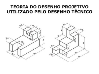 TEORIA DO DESENHO PROJETIVO
UTILIZADO PELO DESENHO TÉCNICO
 